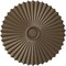 Ekena Millwork Shakuras Ceiling Medallion (For Canopies up to 5 3/4"), Hand-Painted Warm Silver, 33 7/8"OD x 2"P CM34SHWSS - alternate 1